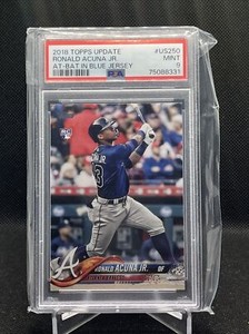 2018 Topps Update #US250 Ronald Acuna Jr. RC Rookie PSA 9 Braves MVP 🔥🔥