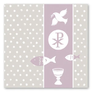 20 Servietten First Communion Mauve Flieder Kommunion Taufe Konfirmation - Bild 1 von 1