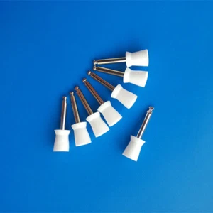 100 piezas esmalte dental de goma profia dientes esmalte tazas de pulido tipo pestillo cepillo blanco - Imagen 1 de 6