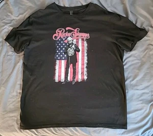 Ricky Skaggs American Flag Shirt 2XL Men's Tee Shirt EUC - Picture 1 of 3