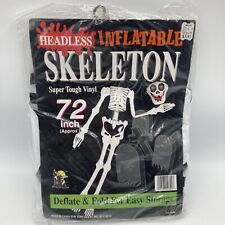 Tony Inflatable Headless Skeleton Vinyl Halloween Decoration 72" Vintage Kmart