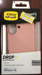 Apple iPhone 16 - OtterBox Symmetry Cactus Leather Case MagSafe - Pink - NIB - Picture 1 of 2