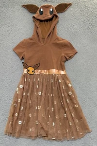 Pokemon Deluxe Eevee Costume Bambina Halloween Vestito Foderato Grande (10-12) - Foto 1 di 8