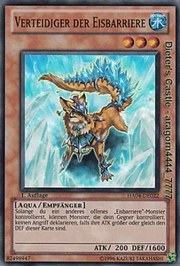 YU-GI-OH, VERTEIDIGER DER EISBARRIERE, SR, HA04-DE022, 1. Auflage, TOP - Picture 1 of 1