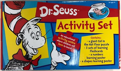 DR SEUSS Children’s Activity Centre Set Educational Complete Card Cat In The Hat - Image 1 of 4