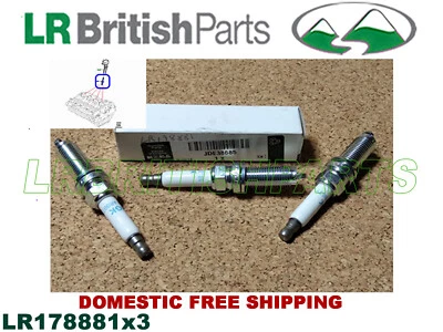 正品 Land Rover Spark Plug 3 件套 发现运动 EVOQUE 19 ON LR178881 — 第 1/4 张图片