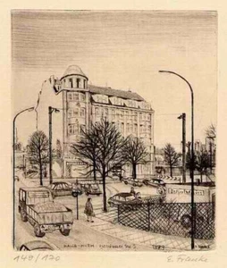 Eberhard Franke - Haus Huth SCHULTHEISS BERLIN - Original Radierung signiert - Picture 1 of 1
