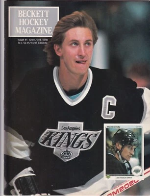 Beckett Hockey Magazine #1 Sept/Oct 1990 Wayne Gretzky - Patrick Roy - Image 1 of 2