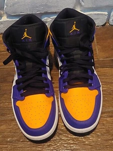 Hombre Air Jordan 9.5 Retro AF1 Mid LA Lakers 2022 DQ8426-517 Púrpura - Imagen 1 de 6