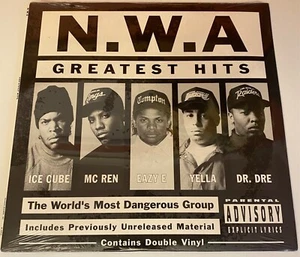 N.W.A Greatest Hits 96 OG Sealed LP Rare 2Pac Dr Dre Ice Cube Snoop Dogg Nas DMX - Picture 1 of 6