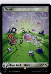 MTG SpongeBob SquarePants Secret Lair Plains 1939 Foil Basic Lands Under the Sea - Picture 1 of 2