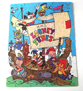Vintage Golden Looney Tunes Jigsaw Puzzle 100 Large Pieces Sailing Ship