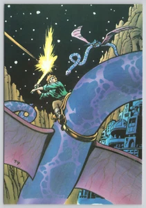 Arte cómico ilustrativo de Star Wars postal de Thomas Yeates Lightsaber Aliens - Imagen 1 de 2