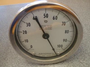 ASHCROFT Q-8451 25 PSI RECEIVER GAUGE - Picture 1 of 1