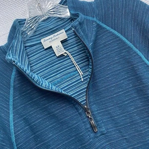 Tommy Bahama S Flipshore Reversible Half Zip Pullover Blau - Bild 1 von 12
