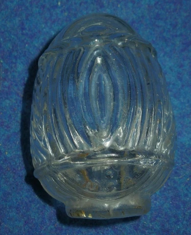 1 VTG/ANTIQUE USA ART DECO CLEAR GLASS BIRD CAGE FEEDER/SEED/WATER CUP/BOWL Cover