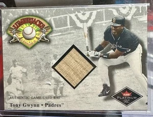 2001 Fleer Platinum Lumberjacks NNO Tony Gwynn Bat relic San Diego Padres - Picture 1 of 2
