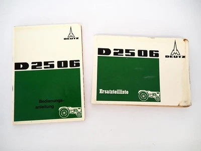 Deutz D2506 Schlepper Betriebsanleitung Ersatzteilliste 1968 - Bild 1 von 3