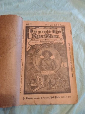 1895 Issue77 Novel The Abducted Child - Robt Blume In German J.Eiclher Publisher - Image 1 of 4