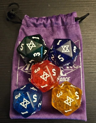 Bolso de dados y púrpura The Adventure Zone Bureau Of Balance TAZ20 | VENDEDOR DE EE. UU. Foto 1 de 3