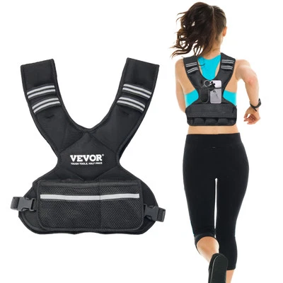 Chaleco con peso ajustable VEVOR 11-20lb para hombres mujeres entrenamiento de fuerza correr Foto 1 de 4