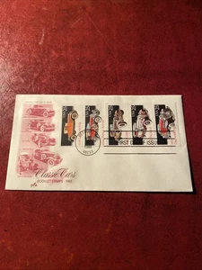 Sc.2385. Classic Cars (Full Booklet) FDC. U.A. - Picture 1 of 2