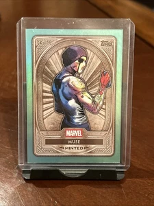 Lámina Topps Marvel 2025 acuñada plata verde menta SP #/75 Muse #47 SP CASI NUEVA+ - Imagen 1 de 4