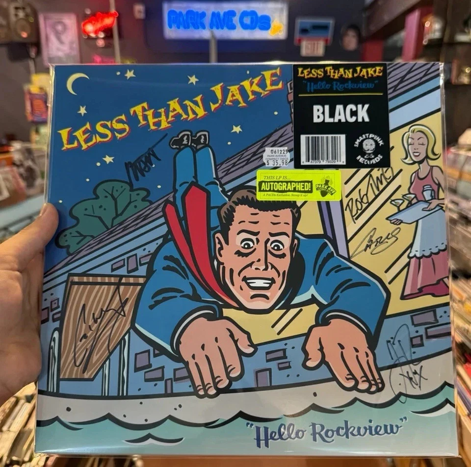 Less Than Jake - Hello Rockview Park Ave SIGNED Exclusive LP NEW IN HAND  - Image 1 of 1