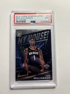 Panini Donruss Optic 2019-20 - My House Zion Williamson PSA como nuevo 9 (RC) B3 - Imagen 1 de 2