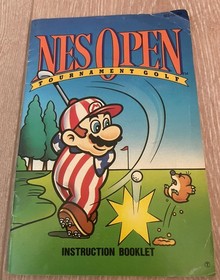 NO GAME- Nintendo NES Open Tournament Golf Manual Only