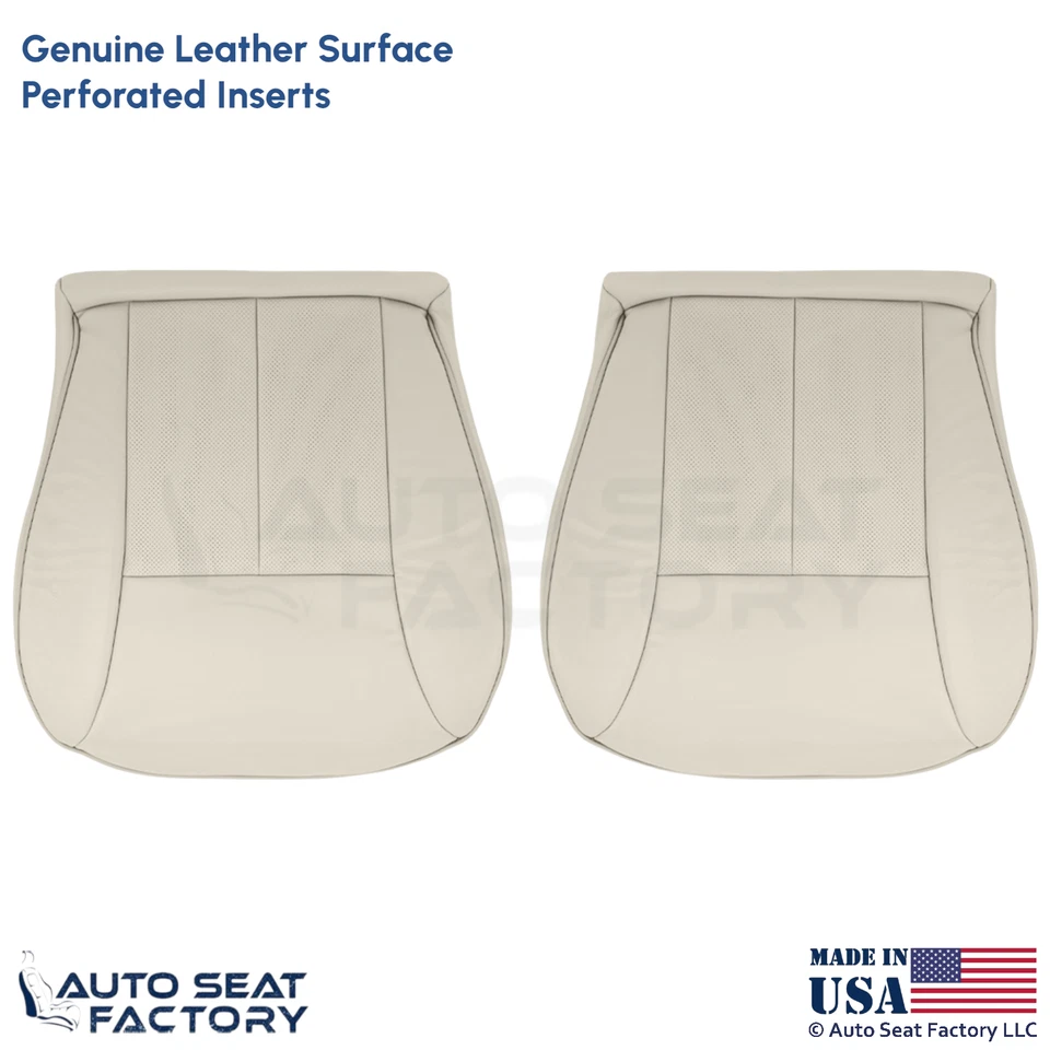 Cubiertas inferiores delanteras de cuero genuino para Mercedes Benz Clase E 1996-1999 setas Foto 1 de 4