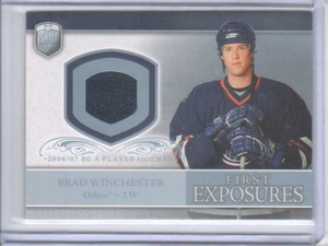 2006-07 Be A Player Portraits First Exposures Brad Winchester Jersey BAP Flat SH
