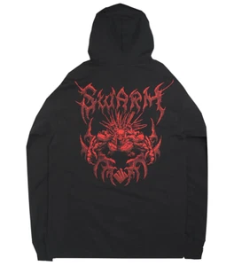 Gears of War Black Hoodie Long Sleeve Shirt w/Red Swarm Graphic - Picture 1 of 2