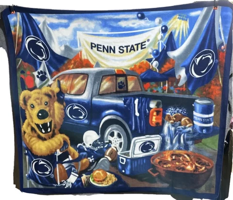 PENN STATE FLEECE BLANKET PENN STATE NITTANY LION FLEECE THROW 56x46 Cover