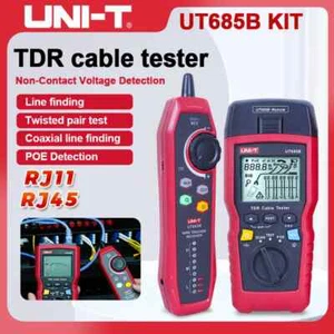 UNI-T UT685B TDR Network Cable Tracker Wire Tester RJ11 RJ45 LAN CAT POE Detect - Picture 1 of 16
