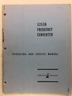 Hp 5253B Frequency Counter Operating & Service Manual W/Schematics 05253-9009