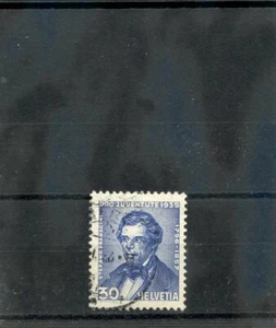 SUIZA Sc B76 (MI 290) F-VF USADO 1935 30c+10c ULTRAMAR OSCURO $25 - Imagen 1 de 1