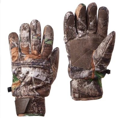 Mens WATERPROOF Scent Control Realtree EDGE Heavy Weight Winter Gloves Camo Deer - Image 1 of 4