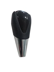 TOYOTA HIGHLANDER OEM SHIFT KNOB BLACK LEATHER WOOD 2007-2013 - Picture 1 of 10