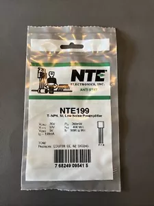 NTE199 ~ Sylvania ~ Transistor NPN ~ Preamplificador de bajo ruido ~ Reemplaza ECG199 - Imagen 1 de 3