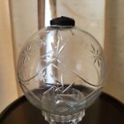 Large Cut Glass 16-Inch Round Shaped Christmas Ornament - Sparkle and Elegance