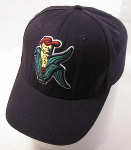 Cedar Rapids Kernels Hat YOUTH Size Blue Vtg Adjustable Baseball Cap MiLB Iowa - Picture 1 of 10