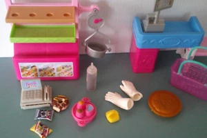 Barbie Chelsea Snack Stand Playset snack stand, check out stand,accessories - Picture 1 of 3