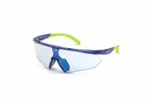 NEW ORIGINAL ADIDAS PHOTOCHROMIC SP0027 91X Blue/Blue Mirrored Sung. 146mm - Picture 1 of 4