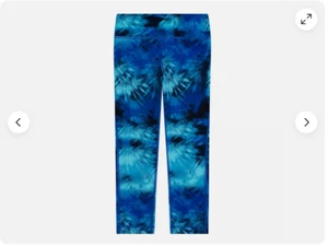 Kirkland Signature Girls' Active Legging TYE DYE (BLUES S 7/8)NWT - Picture 1 of 3