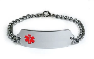 MARCAPASOS ANTICOAGULANTE DIABÉTICO Pulsera de identificación alerta médica ¡Tarjeta de emergencia gratuita! - Imagen 1 de 6