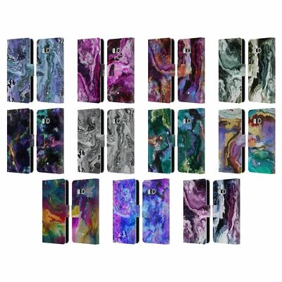 OFFICIAL HAROULITA MARBLE 2 LEATHER BOOK WALLET CASE COVER FOR HTC PHONES 1 - Image 1 of 4