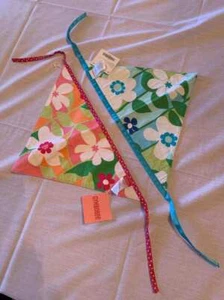 Gymboree Spring Fun Floral Reversible Bandanas Pink or Blue Choice NWT O/S - Picture 1 of 3