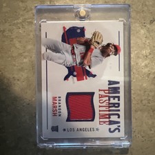 2022 Panini Chronicles Brandon Marsh #APS-BM America's Pastime Swatches RC