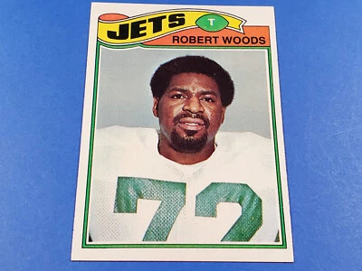 1977 TOPPS FOOTBALL #469 ROBERT WOODS HIGH GRADE NEAR MINT NRMT - Image 1 of 3